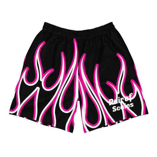 Fuchsia Flame  Athletic Shorts