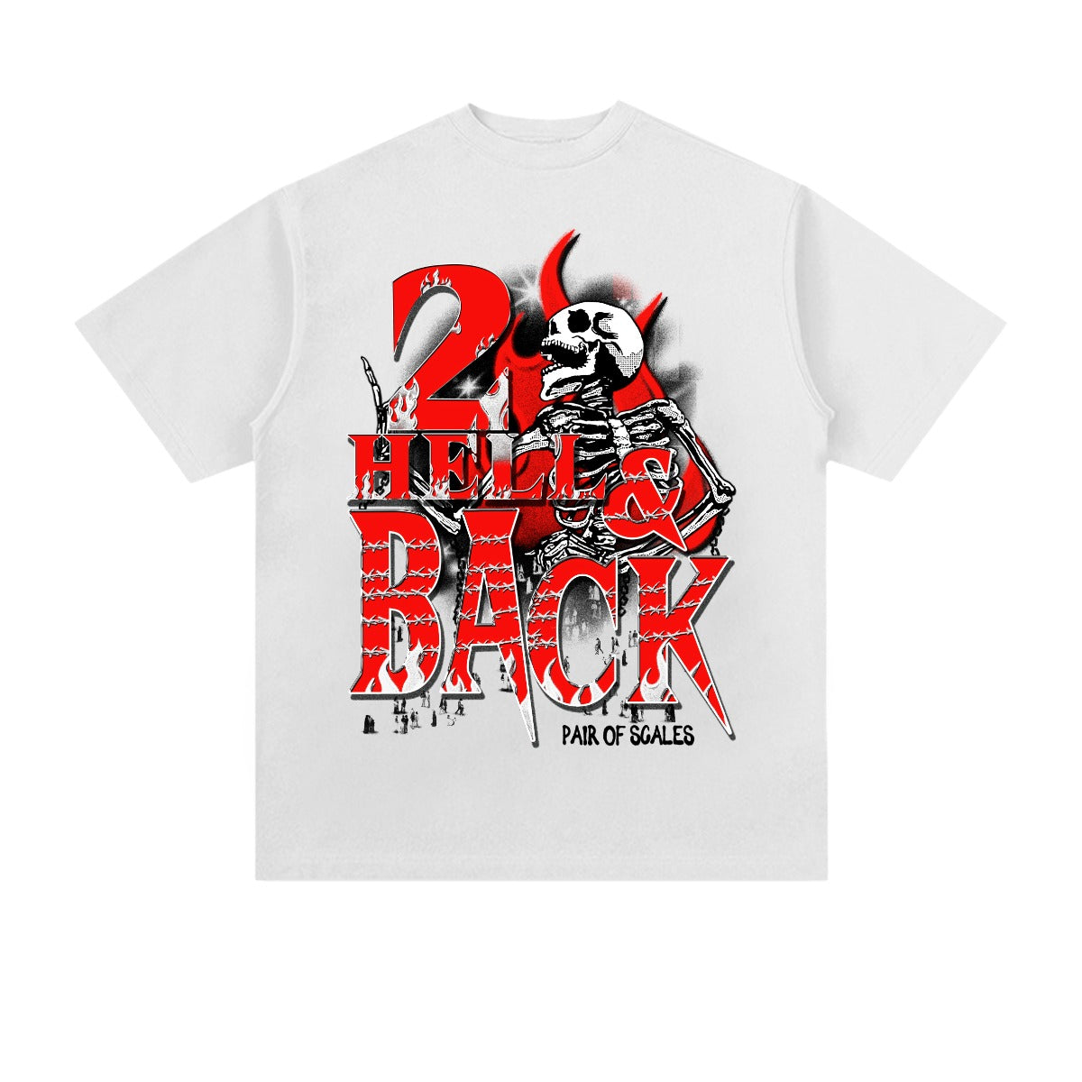 Hell and Back Heavyweight T-shirt | 250GMS Cotton