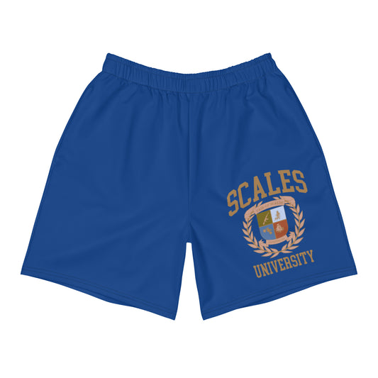 Pantalones cortos deportivos universitarios en azul cerúleo